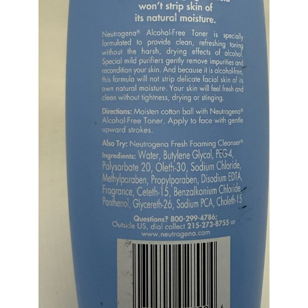 Neutrogena Alcohol Free Toner 8.5 Floz Original Formula & Mary Kay Makeup Remove